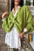 Big Softie Batwing Or Butterfly Knit Olive